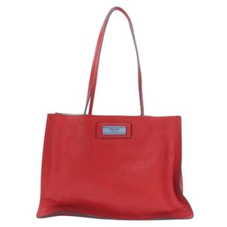 Prada Pre-owned Tote Bags, female, Red, Size: ONE SIZE Pre-owned Vintage Tote