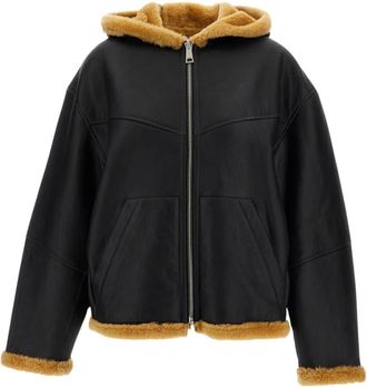 Halfboy Bomber in Shearling con Cappuccio - - Jackets - Donna - Nero - S