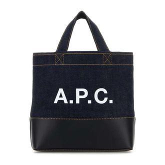 A.P.C. Tote Bags, male, Blue, Size: ONE SIZE Axel Mini Tote Bag