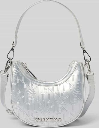 Valentino Handbags Handtasche mit Label-Applikation Modell GERANIUM in Silber, Größe 1