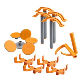 Bora Juego De Accesorios Para Corte De Paneles Bora Centipede: 4 X-cups, 4 Cierres R&aacute;pidos, 6 Almohadillas Antideslizantes, 2 Ganchos (cak2017)