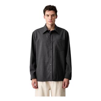 A.P.C. Casual Shirts - Heren - Casual Overhemden - Grijs - L - Overhemden
