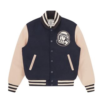 Billionaire Boys Club Bomber Jackets, male, Blue, Size: XS Arch Logo Varsity Jacket