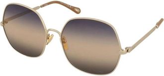 Chlo&eacute; Zonnebrillen - Dames - Zonnebrillen - Geel - 60 MM - Accessoires