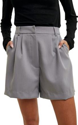 Wishlist Pleat Twill Shorts in Grey at Nordstrom Rack, Size Medium