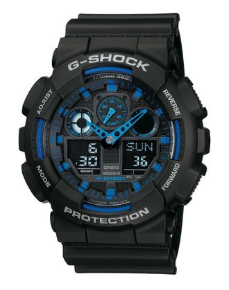 Casio G-shock Mens Black Watch GA-100-1A2ER - One Size