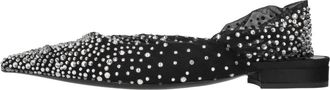 Gedebe Tule en strass slingback ballerinas - Dames - Ballerinas - Zwart - 39 EU - Tule - Schoenen