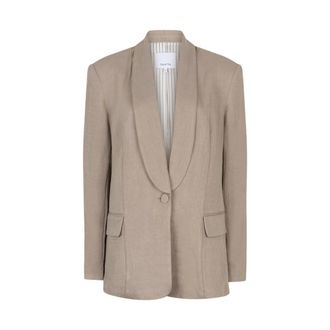 Dante6 Dames, Jassen, Beige, Maat: XS Linnen