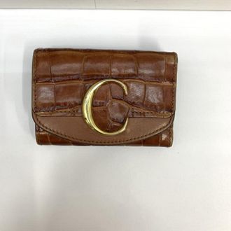 Chlo&eacute; Brown Wallet (Tri-Fold) (Pre-Owned)