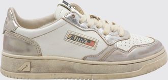 Autry Sneakers Medalist Low Super Vintage in pelle bicolore con effetto usurato