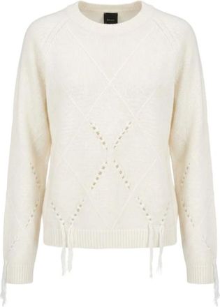 Pinko Pinko, Truien & Vesten, Dames, Beige, S, Ronde hals gebreid