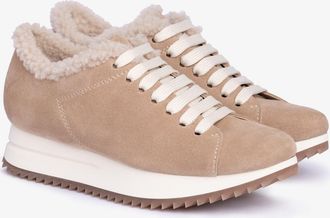 Pedro Garcia Beige suede sneaker | Orinda | Autumm - Winter 26 |