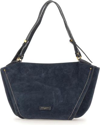 Gianni Chiarini Bloom Schoudertas - Dames - Shoppers - Blauw - ONE Size - Su&egrave;de - Tassen
