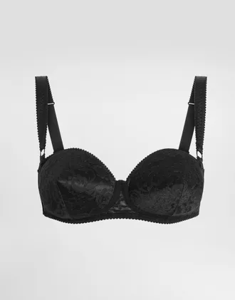 ブラジャー DOLCE  GABBANA Women Bras O1E31T ONN35N0000 Black Lace balconette bralette in Black for Women | Dolce&Gabbana®