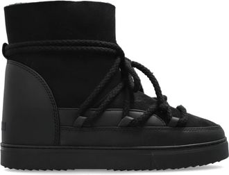 INUIKII Sneeuwlaarzen Klassieke Wig - Dames - Winterlaarzen - Zwart - 38 EU - Wol - Schoenen