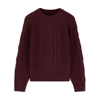 Marciano Eras Chunky Sweater - Dames - Ronde hals truien - Rood - XS - Truien & Vesten