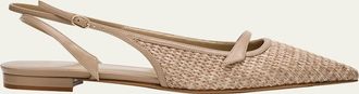 Alexandre Birman Tita Raffia Ballerina Flats