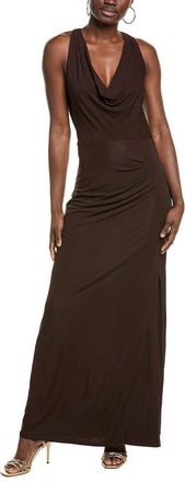 SIMKHAI Kosme Deep V-Neck Gown