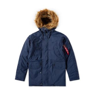Alpha Industries Slimfit Explorer Jas in Rep. Blauw - Heren - Winterjassen - Blauw - XL - Polyester - Jassen