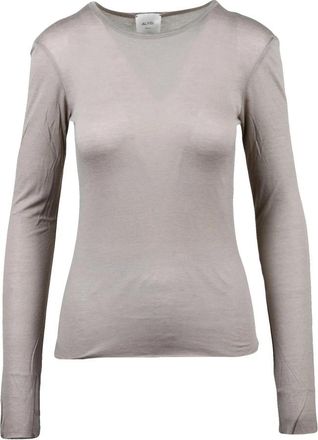 Alysi Sottogiacca Garzato - Dames - Longsleeves - Grijs - S - Wol - Tops