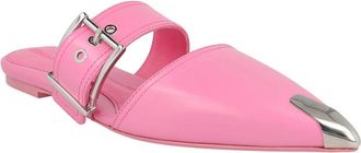 Alexander McQueen Alexander Mcqueen Buckle Leather Mule