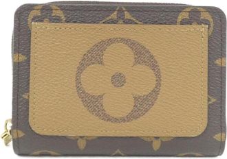 Louis Vuitton Brown Coated Canvas Wallet (Bi-Fold) (Pre-Owned)