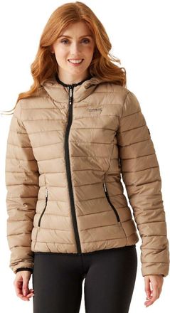 Regatta Womens Marizion Padded Jacket - Warm Taupe/Bueno - 8