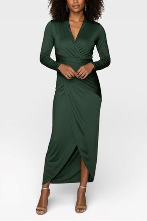 Rachel Roy Bret Wrap Front Midi Dress in Green Pasture at Nordstrom, Size Xx-Large
