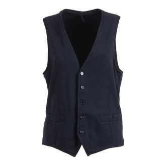 L.B.M. 1911 Vests, male, Blue, Size: XL Button-up Gilet