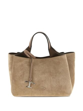 Tod's mini Apa suede tote bag - Brown
