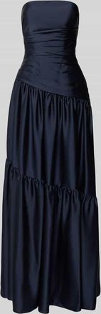 Luxuar Luxuar Regular Fit Abendkleid in Falten-Optik in Dunkelblau, Gr&ouml;&szlig;e 32