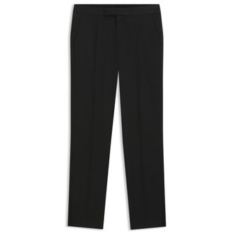 BOSS Slim-fit tuxedo pants in virgin wool