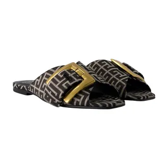 Balmain Anthem Sandals - Black
