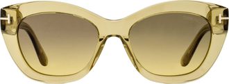 Tom Ford TF1285 Butterfly Acetate Sunglasses - Beige