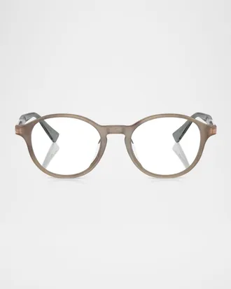 Brunello Cucinelli Acetate Oval Sunglasses, 50MM