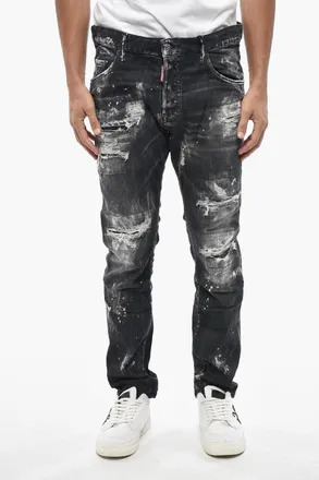 Dsquared2 Distressed Dark Wash Jeans 16cm Dsquared2