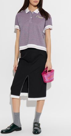 Marni Polo With Logo, Womens, Multicolour