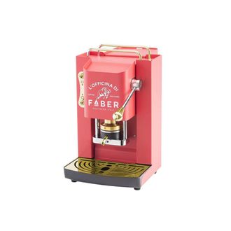 Faber Cafetera De C&aacute;psulas Faber Italia Pro Deluxe Procherrybasott 44 Mm Color Rojo