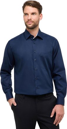 Eterna Overhemd donkerblauw Eterna Comfort Fit klassiek katoen