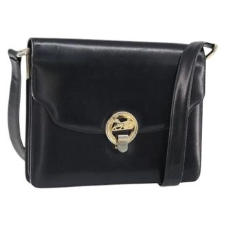 Celine Pre-owned Cross Body Bags, female, Black, Size: ONE SIZE Pre-owned Leather Cross Body Bag