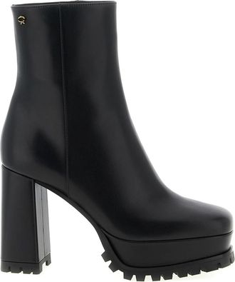 Gianvito Rossi Heeled Boots, female, Black, 7 UK, Harlem Ankle Boots