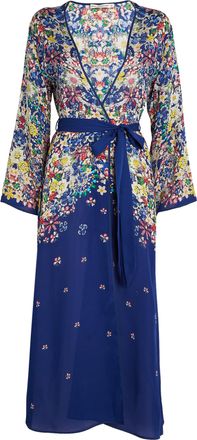 Mary Katrantzou Floral Wrap Dress Size S
