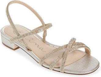 Nina Sonja Slingback Sandal in Platino at Nordstrom, Size 6.5