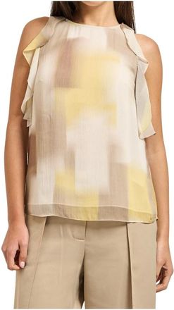 A|X Armani Exchange Fluid Blouse - Dames - Tops zonder mouwen - Veelkleurig - M - Tops