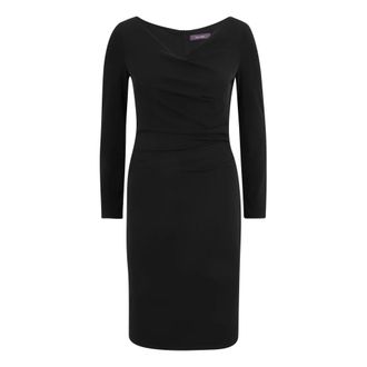 Vera Mont V-hals Cocktailjurk - Dames - Casual kleedjes - Zwart - XS - Kleedjes