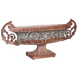 Wanderlust Deco Centro de mesa de magnesio 81x19x35.5h cm cobre