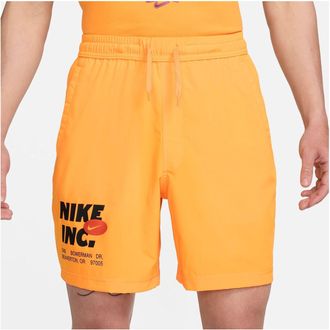 Nike Form Dri-FIT 7 Unlined Fitness Shorts Yellow Black FN3993-717