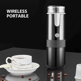 OEM Dailygoods - Cafetera Port&aacute;til - Cafetera Manual - Ideal Para Viajes - Compacta Y Ligera - M&aacute;quina De Espresso El&eacute;ctrica - Adecuada