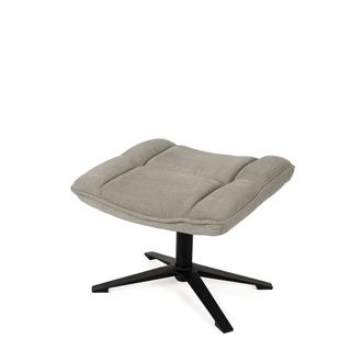 Koketto Home Reposapi&eacute;s tapizado gris claro y pata metalica