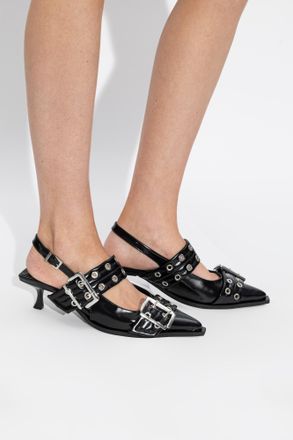 Ganni Heeled Shoes, Womens, Black